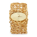 Chopard Yellow Gold Interwoven Links Bracelet 1970's Watch