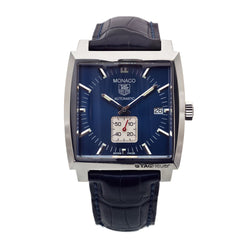 Tag Heuer Monaco Stainless Steel Blue Dial Watch