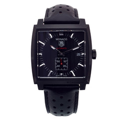 Tag Heuer Monaco Calibre 6 Black 37MM Automatic Watch