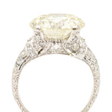 8.03 Carat Round Brilliant Cut Diamond Engagement Ring