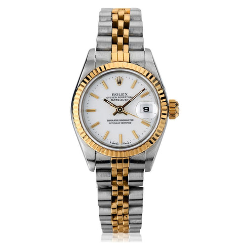 Ladies Rolex Datejust in Steel and 18kt Yellow Gold. 26mm