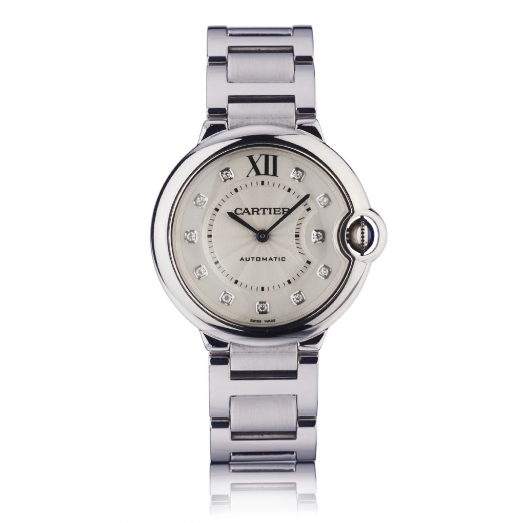 Cartier Ballon Bleu Diamond Dial 36MM Steel Watch | Van Rijk Estate ...