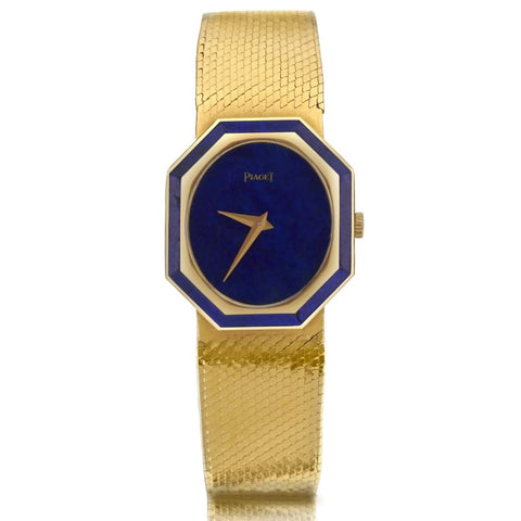 Piaget 18KT Yellow Gold Lapis Lazuli Dial Dress Watch