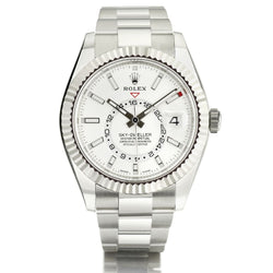 Rolex Sky Dweller Stainless Steel/ WG Annual Calendar 42MM White Watch