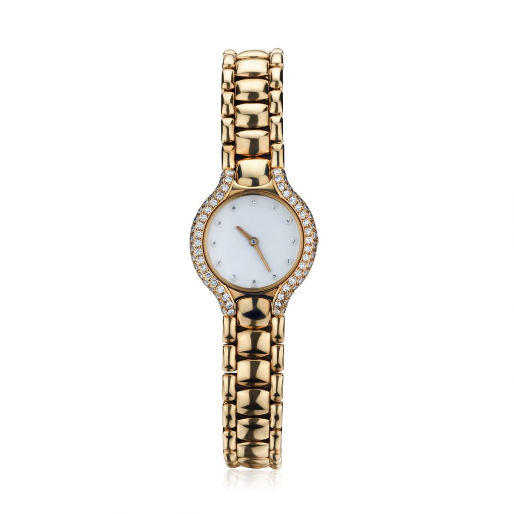 Ebel Beluga 18KT Yellow Gold Diamond Index Shell Dial Watch – Van Rijk