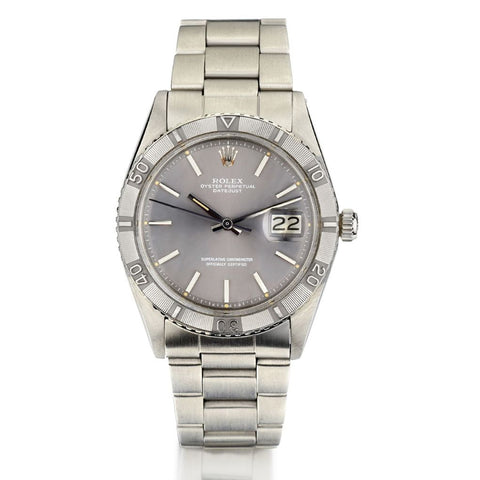 Rolex Datejust Turnograph Rare Grey Steel Vintage Watch