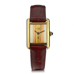Cartier Tank Le Must De Cartier Ladies Mechanical Tri-Colour Dial Watch