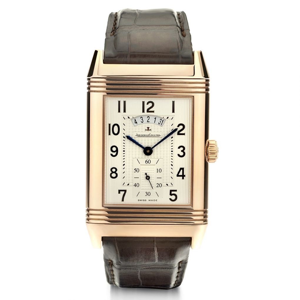 Jlc Reverso Goled JLC 18KT Rose Gold Reverso Grand Duodate Watch | Van Rijk Estate ...