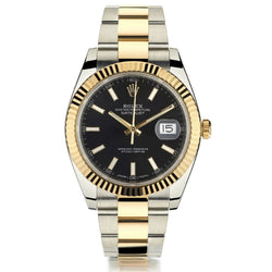 Rolex Oyster Perpetual 2-Tone Datejust II Black Watch. Ref: 12633