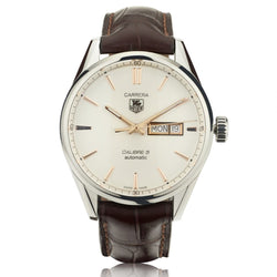 Tag Heuer Carrera Calibre 5 Day-Date Steel Watch