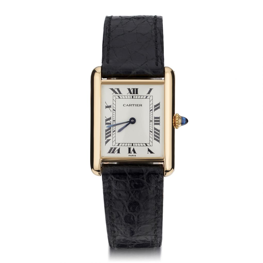 Cartier 18kt yellow gold Tank Louis Paris Manual Watch . Manual winding