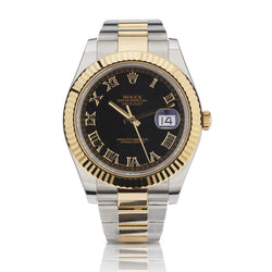 Rolex Oyster Perpetual Datejust II 2-Tone Black Dial 41MM Watch