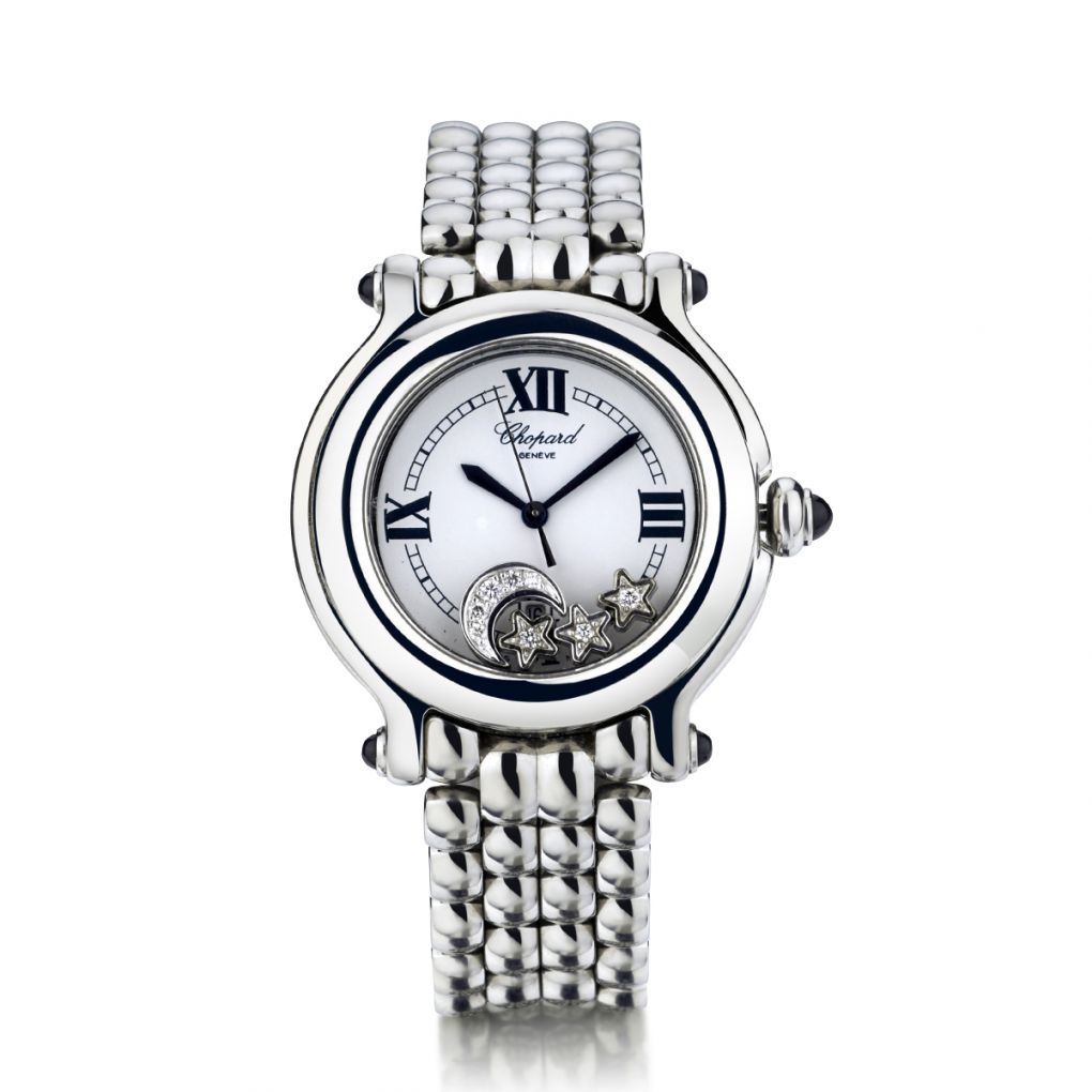 Chopard Stainless Steel And Diamond Happy Sport 32MM Watch – Van Rijk