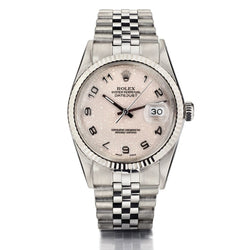 Rolex Oyster Perpetual Datejust Jubilee Dial With Arabic Watch
