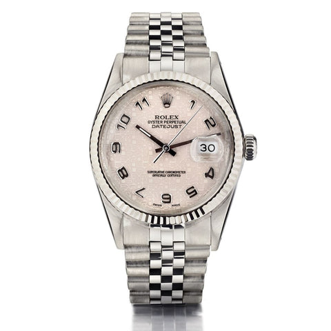 Rolex Oyster Perpetual Datejust Jubilee Dial With Arabic Watch