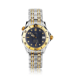 Omega Seamaster Two-Tone Automatic Blue Dial Chronometer Watch