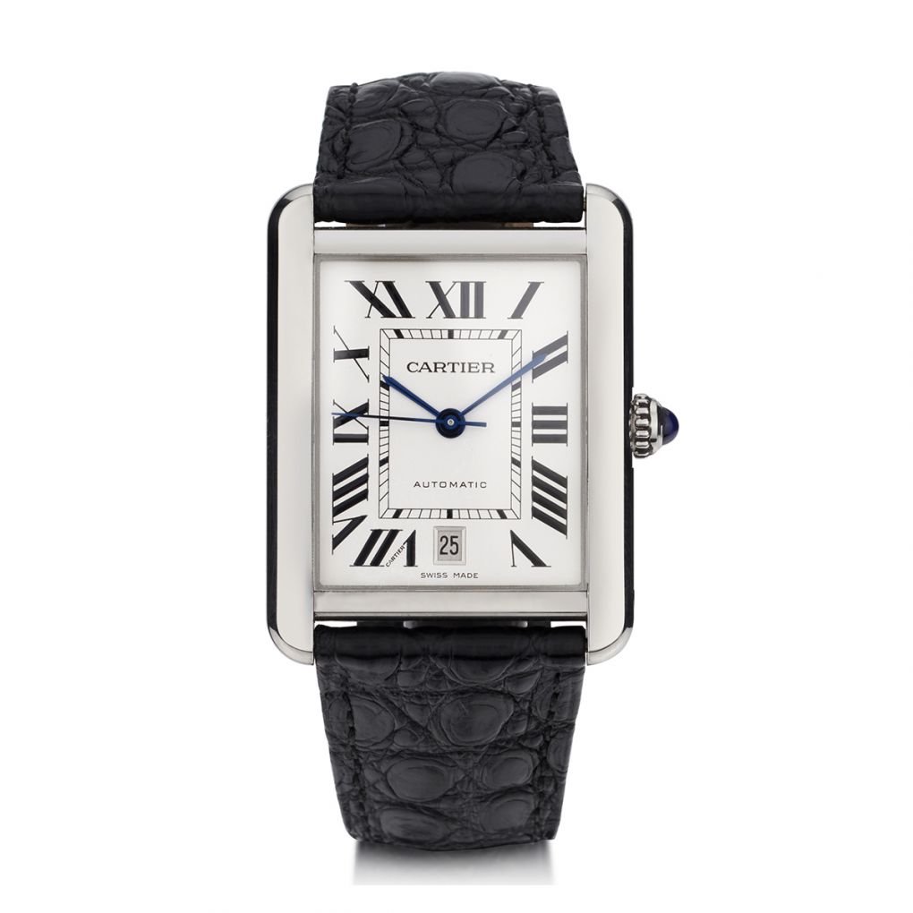 Cartier Stainless Steel Tank Solo XL Automatic 41MM Watch. Ref:520008 ...