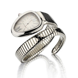 Bvlgari Large Stainless Steel Serpenti Bracelet Watch