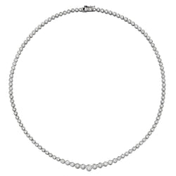 6.00 Carat Total Weight Round Brilliant Cut Diamond Tennis Necklace