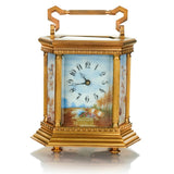French Ormolu And Sevres Style Porcelain Carriage Clock