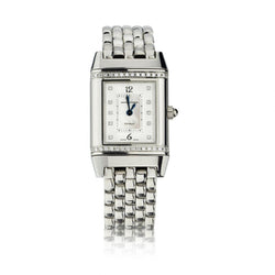 Jaeger LeCoultre Reverso Ladies Steel Diamond 265.8.08 Watch