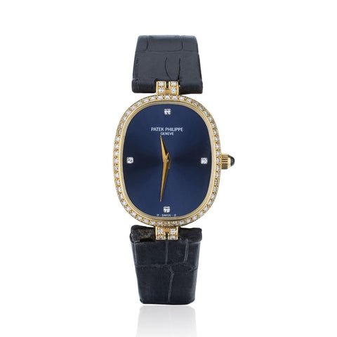 Patek Philippe 18KT Yellow Gold Ellipse And Diamonds Watch