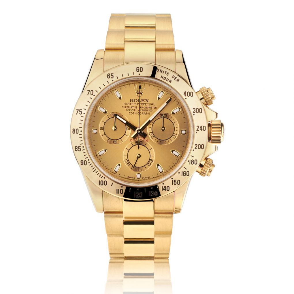 Rolex Cosmograph Daytona 18Kt Yellow Gold Champagne Dial Watch – Van Rijk