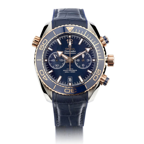 Omega Co-Axial Rose Gold And Steel Seamaster Planet Ocean Watch