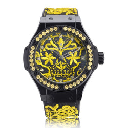 Hublot Big Bang Broderie Sugar Skull Fluo Limited Sunflower Watch