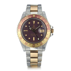 Rolex Oyster Perpetual Root Beer Rare Two-Tone GMT Master Watch