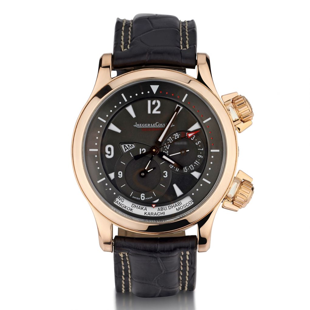 Jaeger LeCoultre Master Compressor Geographic Rose Gold Watch Van Rijk Jaeger LeCoultre Master Compressor Geographic Rose Gold Watch Van Rijk