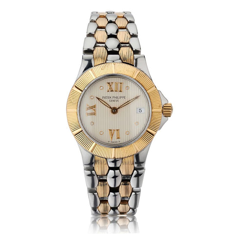 Patek Philippe 18KT Yellow Gold And Stainless Steel Neptune Watch