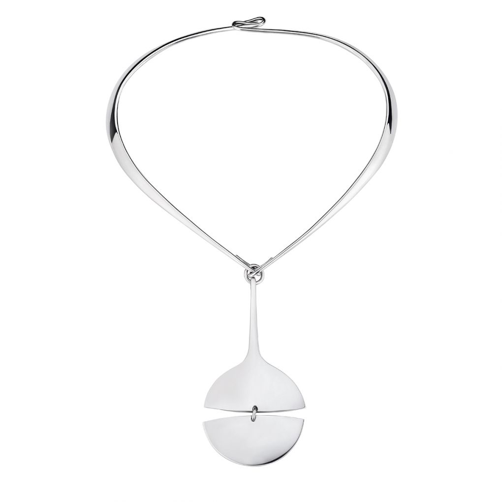 Neck Rings Modern Georg Jensen Silver Torun Neck Ring With Interchangeable Drop Pendants ...