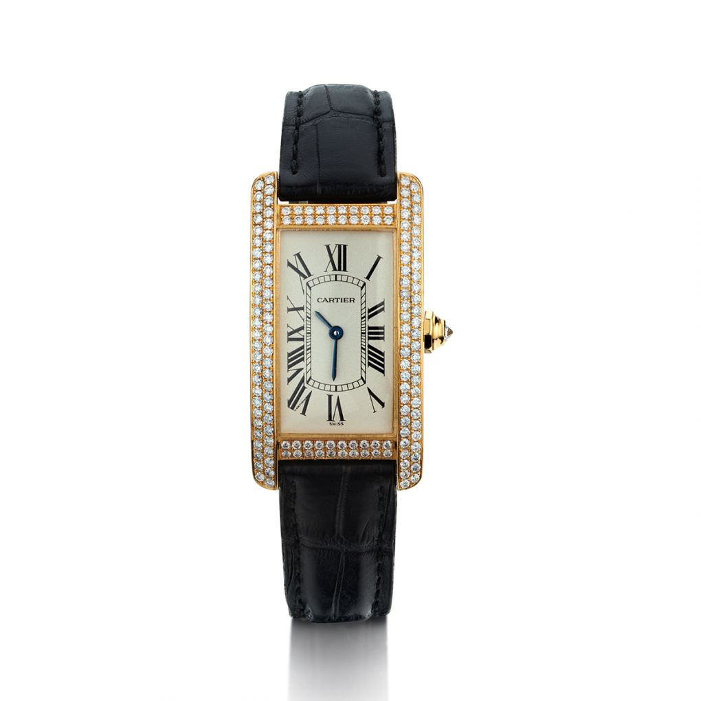 Cartier 18KT Yellow Gold Tank Americane Factory Diamond Watch – Van Rijk
