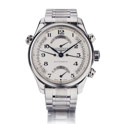 Longines Master Retrograde Day-Date 44MM Steel Watch