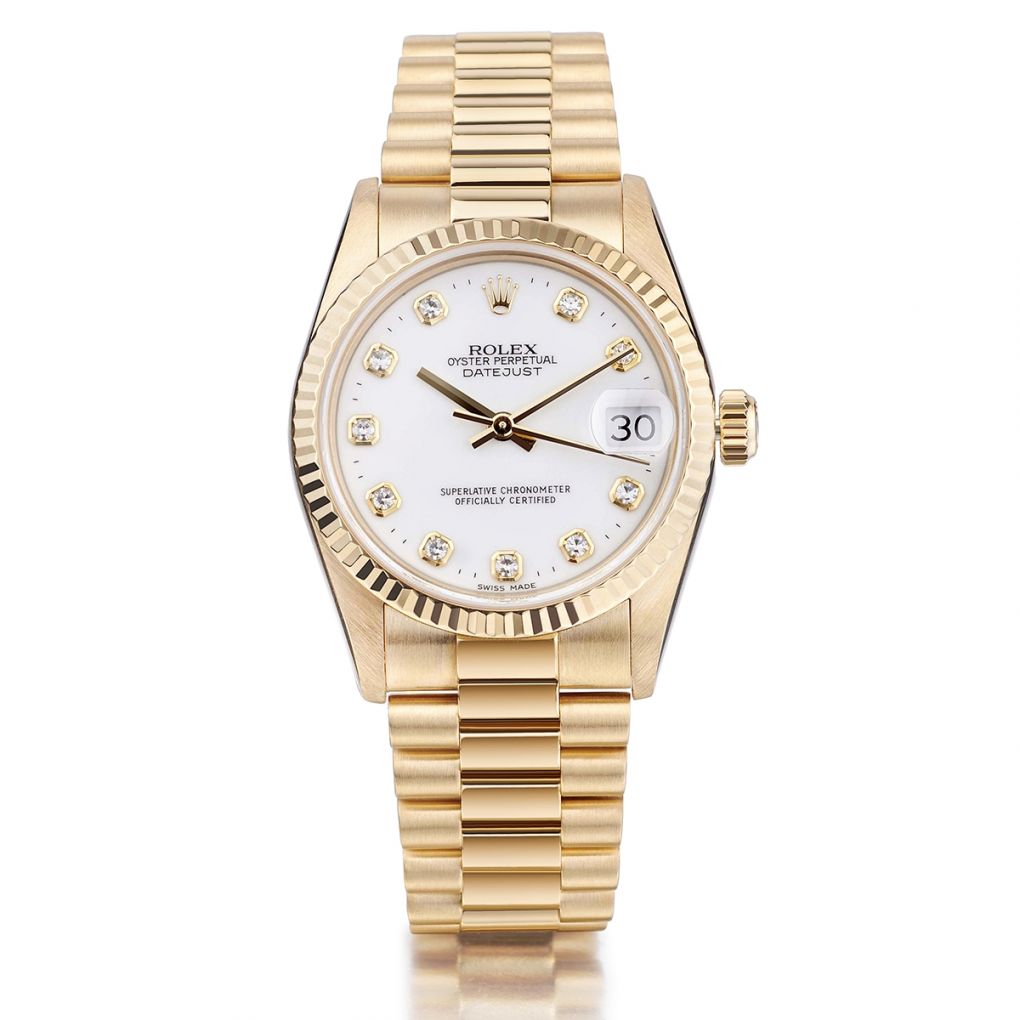 Rolex Oyster Perpetual Datejust Yellow Gold Diamond 31MM Watch – Van Rijk