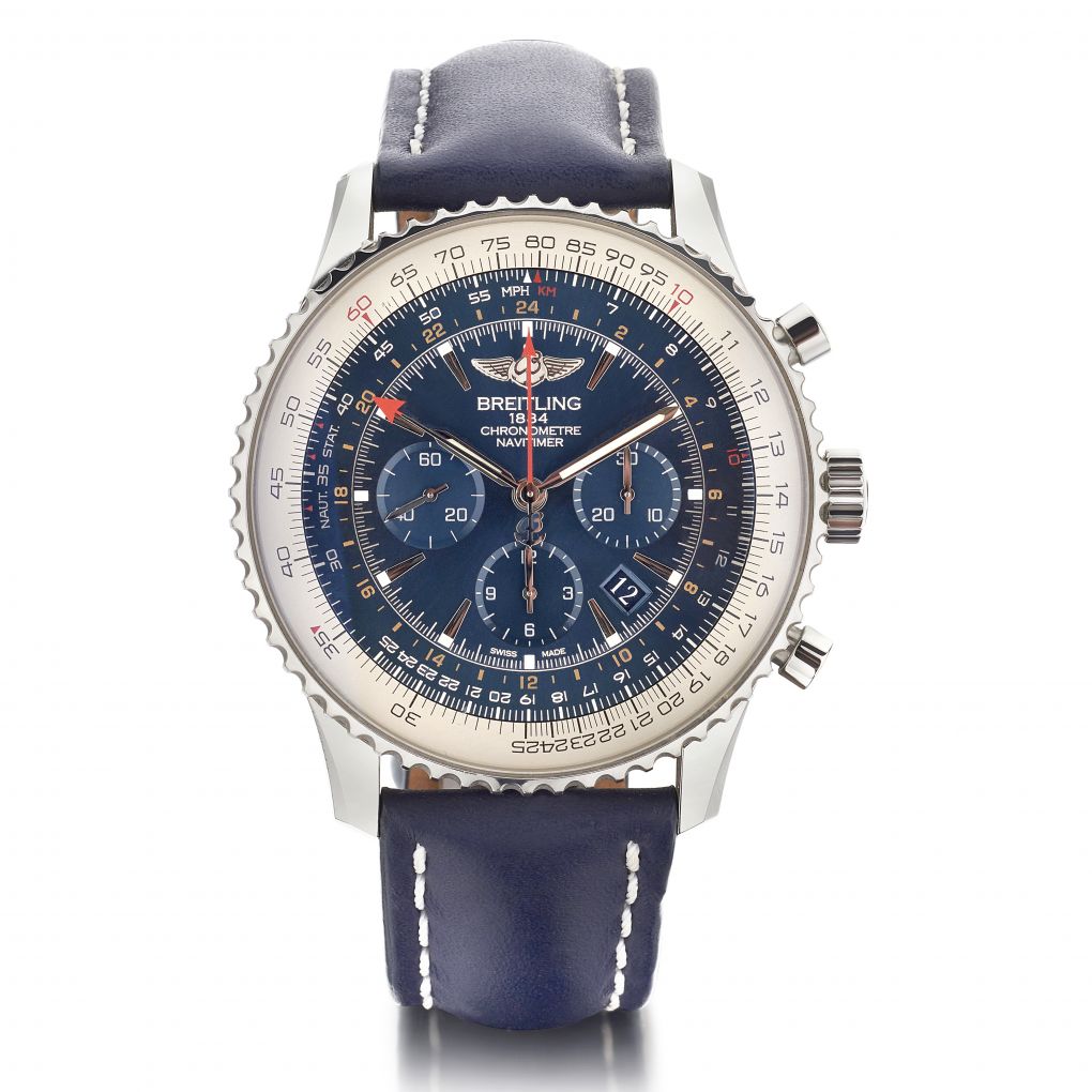 Navitimer Gmt Breitling Navitimer GMT 48MM Aurora Blue Limited Edition Watch | Van ...