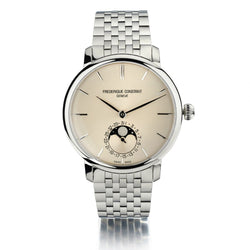 Frederique Constant Geneve Steel Slimline Moonphase 42mm Watch