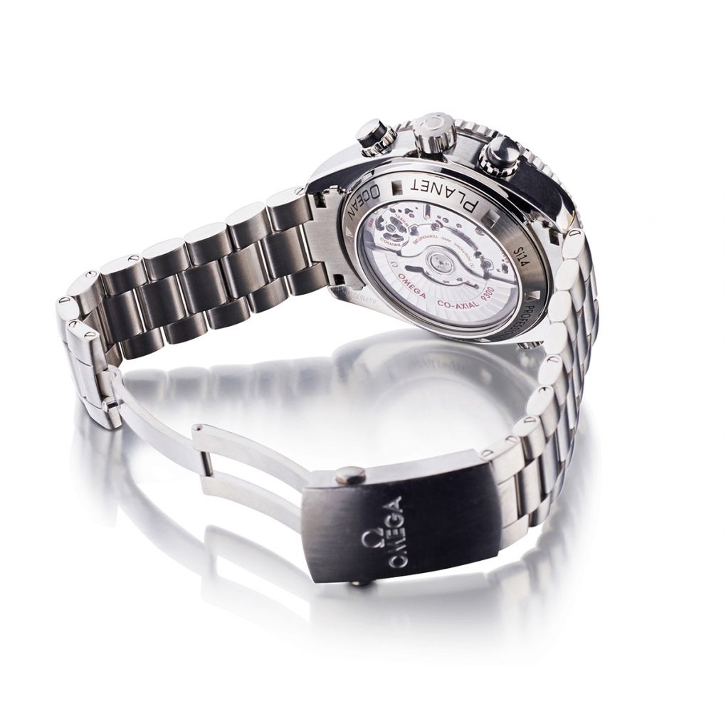 Omega Stainless Steel Seamaster Planet Ocean Chrono Watch