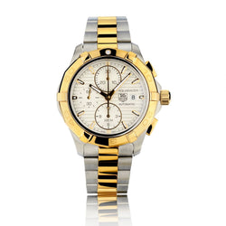 Tag Heuer Aquaracer Chronograph Gold-Plated And Steel Watch