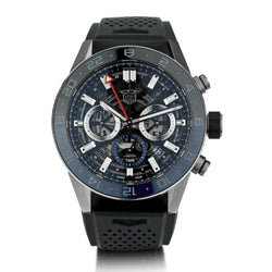 Tag Heuer Carrera Calibre 02 Twin Time GMT S/S 45MM Watch