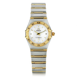 Omega Ladies Constellation 2-tone with Mother of Pearl Dial.