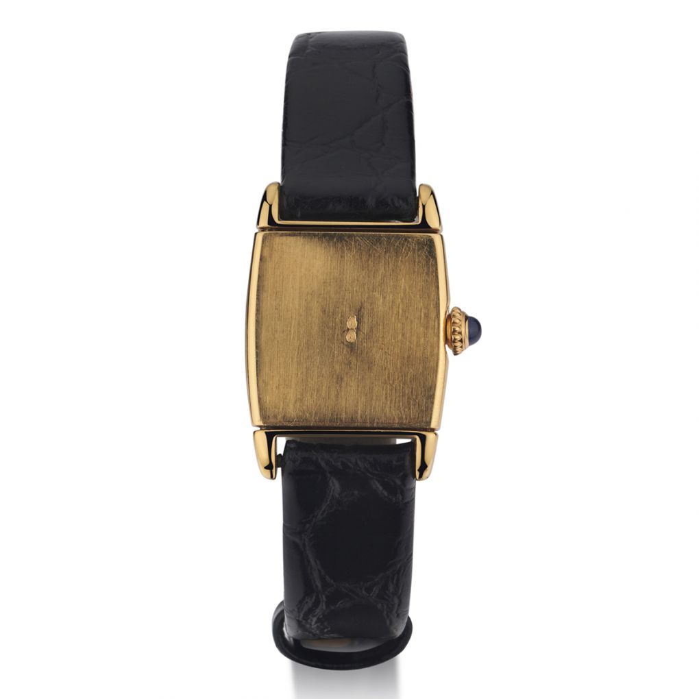 Catier Tank Reverso Cartier Reverso Tank Rare 18KT Yellow Gold 32MM Watch – Van Rijk