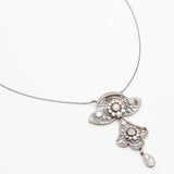 Belle Époque Old- European Cut Diamond Platinum Pendant