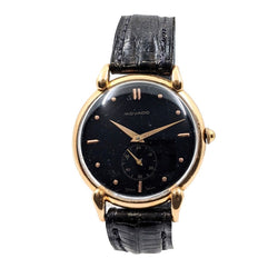 Vintage Movado 18kt Rose Gold Wristwatch