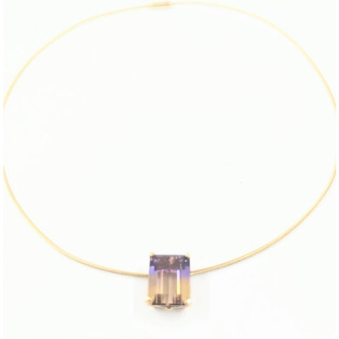 Ladies 18kt Y/G Ametrine Choker Necklace.