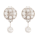 Cartier Himalia Diamond Drop 18 Karat White Gold Earrings