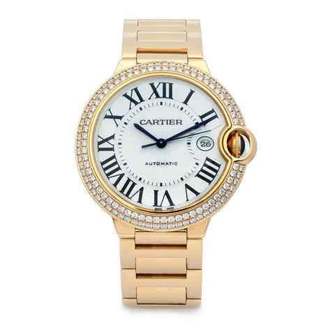 Cartier Ballon Bleu Midsize36mm Gold & Diamond Watch