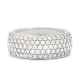 Cartier White Gold Pavé-set Diamond Half-Way Band
