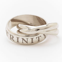 Cartier Amour Three-Band 18 Karat White Gold Rolling Ring